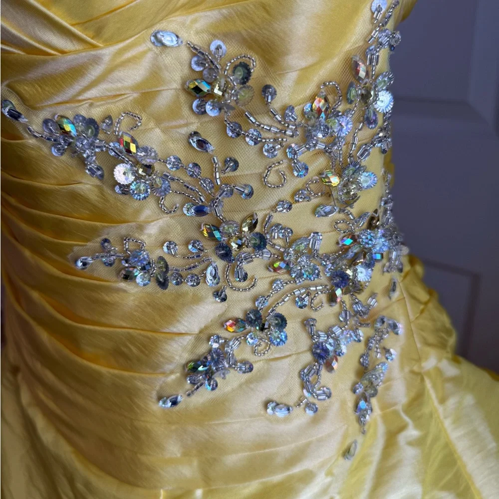 Mori Lee Vibrant Yellow Dress - Picture 12 of 15